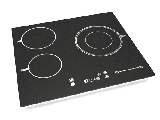 cocina de inducción de cerámica negra