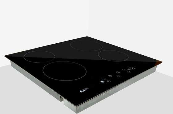 Seguridad de cerámica de cristal modificada para requisitos particulares de Cooktop de la hornilla del Portable cuatro para el hogar o el anuncio publicitario