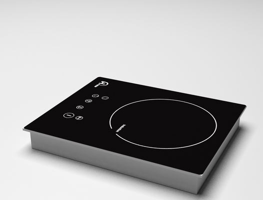 Metal la vivienda de la sola inducción Cooktop de la hornilla, Bulit-en la sola cocina de inducción 2200W