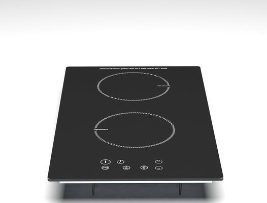 Cocina de inducción doble fina estupenda de la hornilla de la zona del certificado 2 del CE 1400W y 2000W