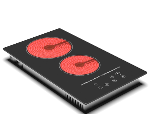 Cocina de cerámica infrarroja de la hornilla doble de la cocina con el CE, CA 4000W de la certificación 230V de los CB