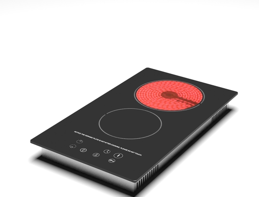Pequeña cocina de inducción doble respetuosa del medio ambiente de la hornilla, inducción portátil fina estupenda Cooktop
