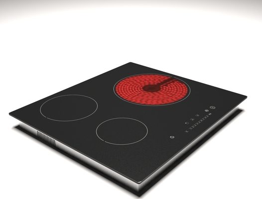 Inducción híbrida Cooktop de la hornilla de Cooktop 6000W tres del control numérico para el anuncio publicitario