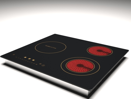 Cocineros mezclados eléctricos incorporados 6200W de Cooktop del Portable tres de la inducción delgada de la hornilla